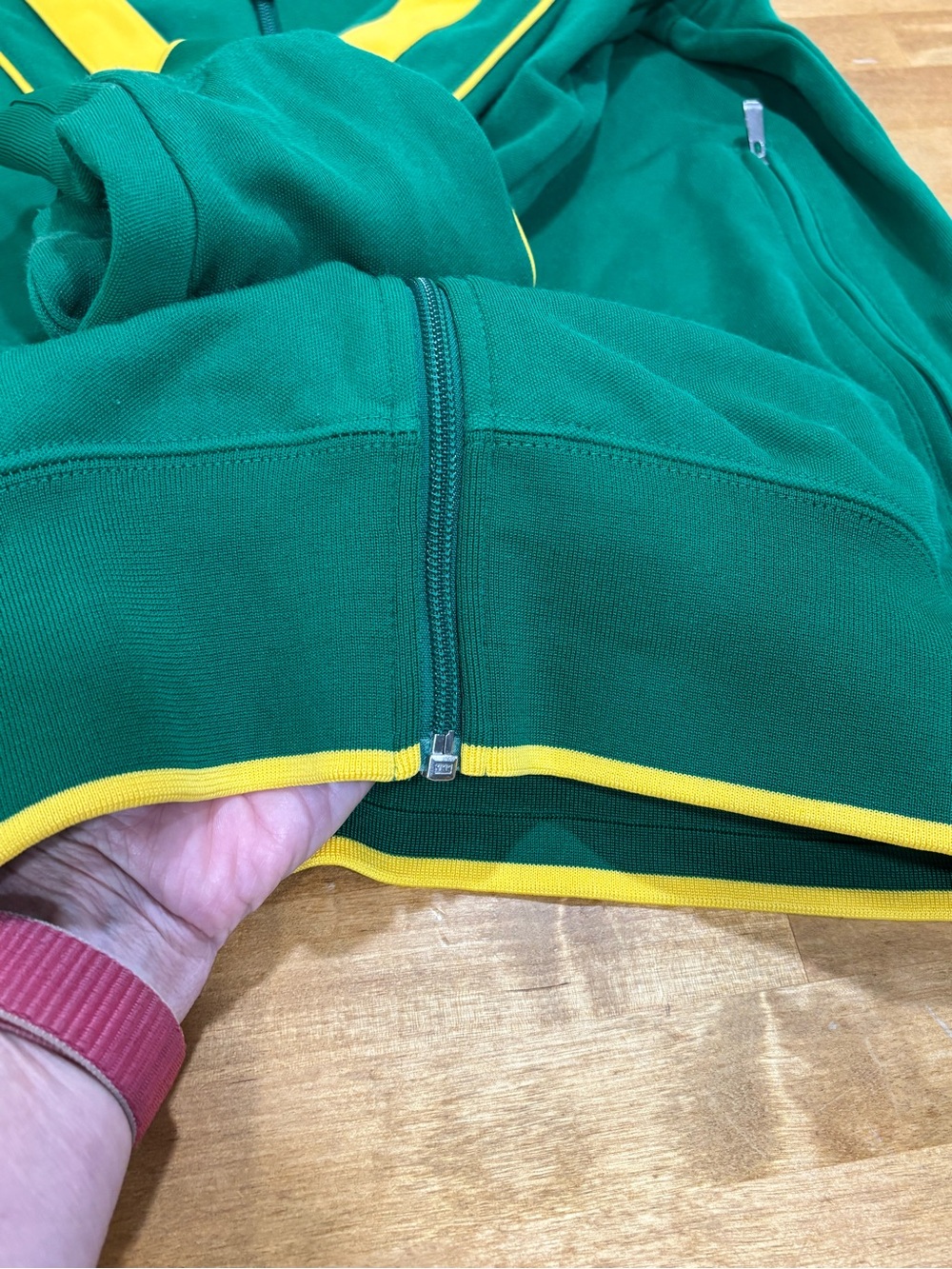 Nike Brazil CBF Soccer Full Zip Track Jacket Green Yellow Small - Picture 7 of 13